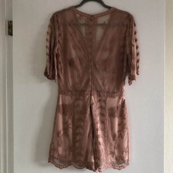 Socialite Dark Mauve Romper - Picture 4 of 4